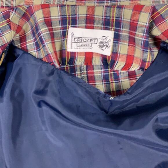 Vintage 70s Cricket Lane plaid double button blazer Jacket, med - L - Picture 9 of 10